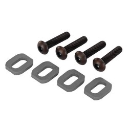 Washers Motor Mount Alu Gray w/ Screws (4) X-Maxx, XRT