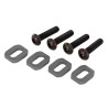 Washers Motor Mount Alu Gray w/ Screws (4) X-Maxx, XRT