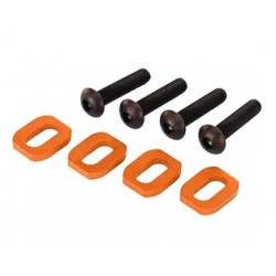 Brickor Motorfäste Alu Orange med Skruv (4) X-Maxx, XRT