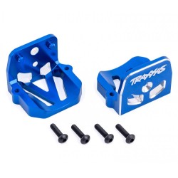 Motor Mounts Front & Rear Set Alu Blue X-Maxx, XRT