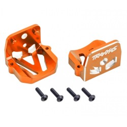Motor Mounts Front & Rear Set Alu Orange X-Maxx, XRT