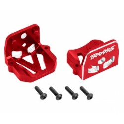 Motor Mounts Front & Rear Set Alu Red X-Maxx, XRT