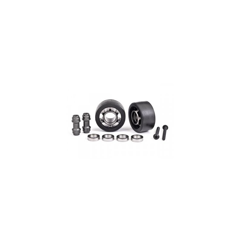 Wheels Alu Gray Wheelie Bar Set Ball Bearings (2) X-Maxx, XRT, Maxx, Sledge