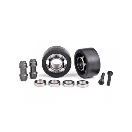 Wheels Alu Gray Wheelie Bar Set Ball Bearings (2) X-Maxx, XRT, Maxx, Sledge