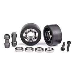 Wheels Alu Gray Wheelie Bar Set Ball Bearings (2) X-Maxx, XRT, Maxx, Sledge