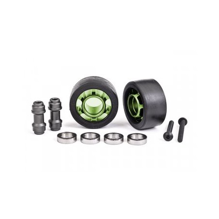 Wheels Alu Gray Wheelie Bar Set Ball Bearings (2) X-Maxx, XRT, Maxx, Sledge