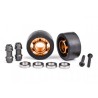 Hjul Alu Orange Wheelie Bar Set Kullager (2) X-Maxx, XRT, Maxx, Sledge