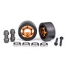 Wheels Alu Orange Wheelie Bar Set Ball Bearings (2) X-Maxx, XRT, Maxx, Sledge