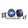 Hjul Alu Blå Wheelie Bar Set Kullager (2) X-Maxx, XRT, Maxx, Sledge