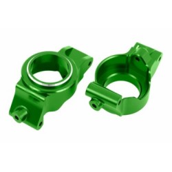 Caster Blocks L+R (Pair) Alu Green X-Maxx, XRT