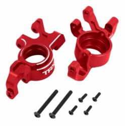 Steering Blocks L&R (Pair) Alu Red X-Maxx, XRT