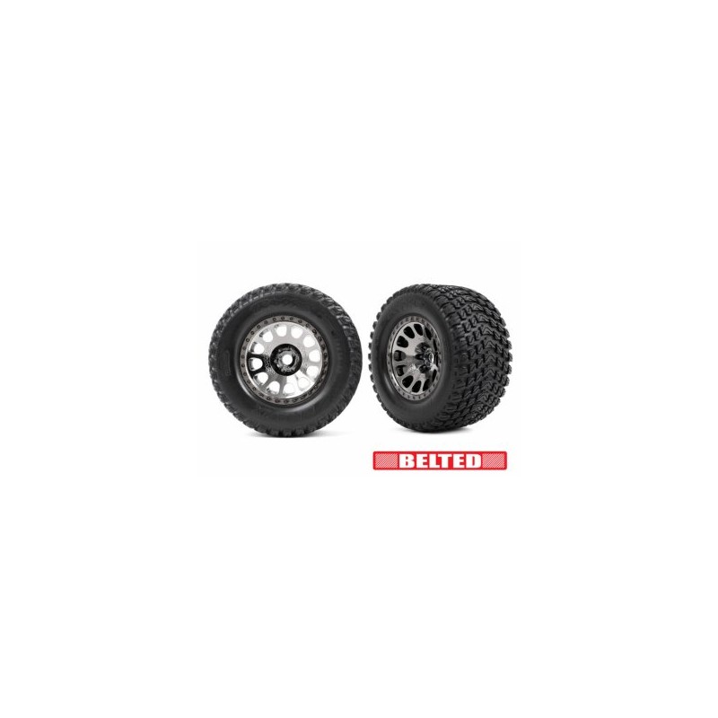 Tires & Wheels Gravix Belted / XRT Race Black Chrome (2)