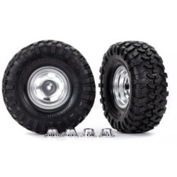 Tires & Wheels 2.2" Canyon Trail / Satin Chrome w/ Center Caps (Requires #8255A)