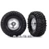 Tires & Wheels 2.2" Canyon Trail / Satin Chrome w/ Center Caps (Requires #8255A)