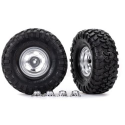 Tires & Wheels 2.2" Canyon Trail / Satin Chrome w/ Center Caps (Requires #8255A)