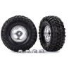 Tires & Wheels 2.2" Canyon Trail / Satin Chrome w/ Center Caps (Requires #8255A)