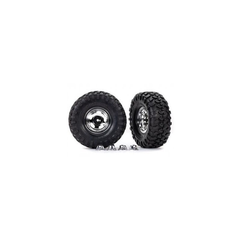 Tires & Wheels 2.2" Canyon Trail / Chrome w/ Center Caps (Requires #8255A)