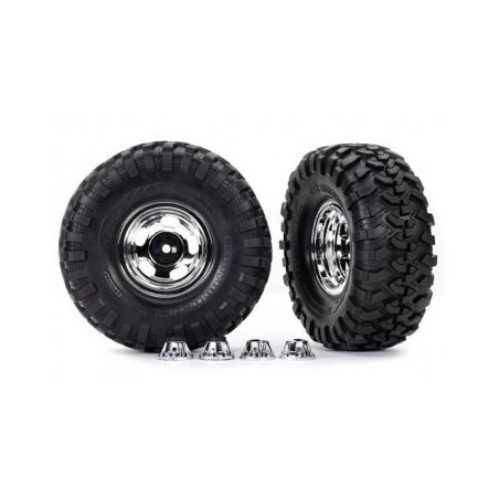 Tires & Wheels 2.2" Canyon Trail / Chrome w/ Center Caps (Requires #8255A)