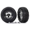 Tires & Wheels 2.2" Canyon Trail / Chrome w/ Center Caps (Requires #8255A)