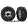 Tires & Wheels 2.2" Canyon Trail / Chrome w/ Center Caps (Requires #8255A)