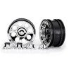 Wheels 8-Hole Mag Chrome 2.2" + Center Caps (for Stub Axle #8225A)