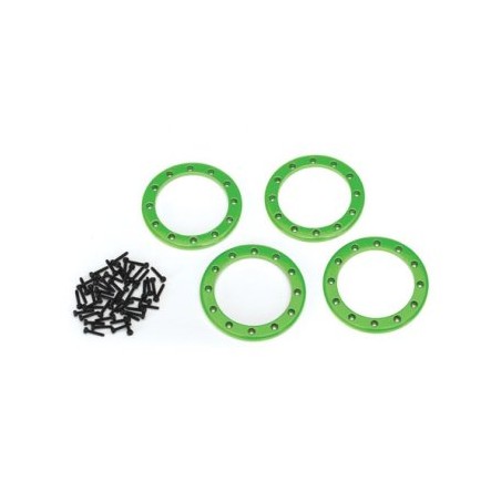 Beadlock Ringar 2.2" Alu Grön (4)