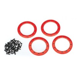 Beadlock Rings 2.2" Alu Red (4)
