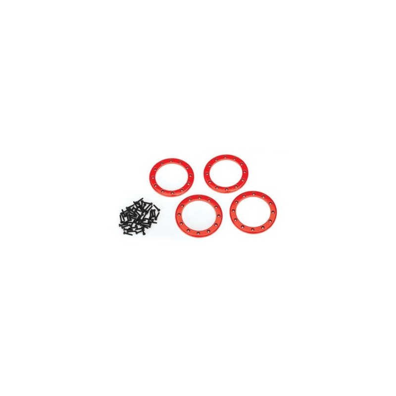 Beadlock Rings 2.2" Alu Red (4)
