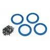 Beadlock Rings 2.2" Alu Blue (4)