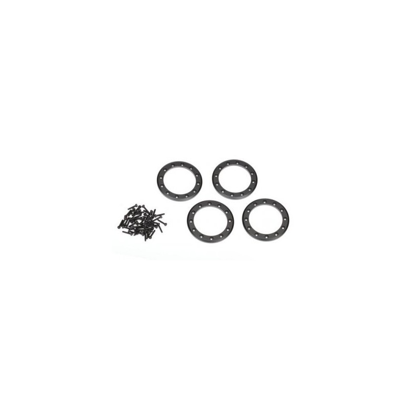 Beadlock Rings 1.9" Alu Black (4)