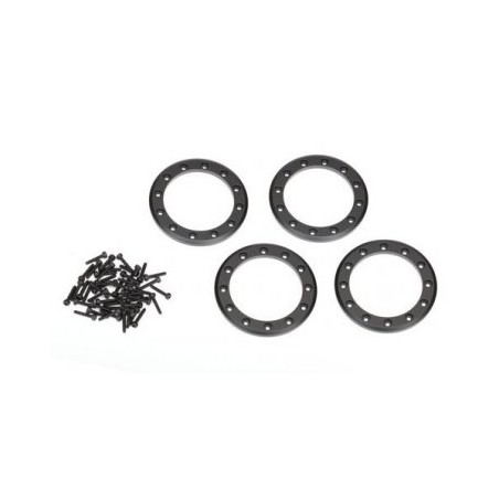 Beadlock Rings 1.9" Alu Black (4)