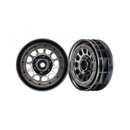 Wheels Method 105 Black Chrome 1.9" Beadlock (2)