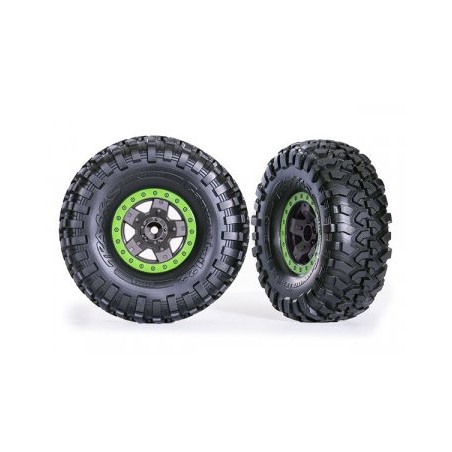 Däck & Fälg Canyon Trail/TRX-4 Svart 2.2" Grön (2)