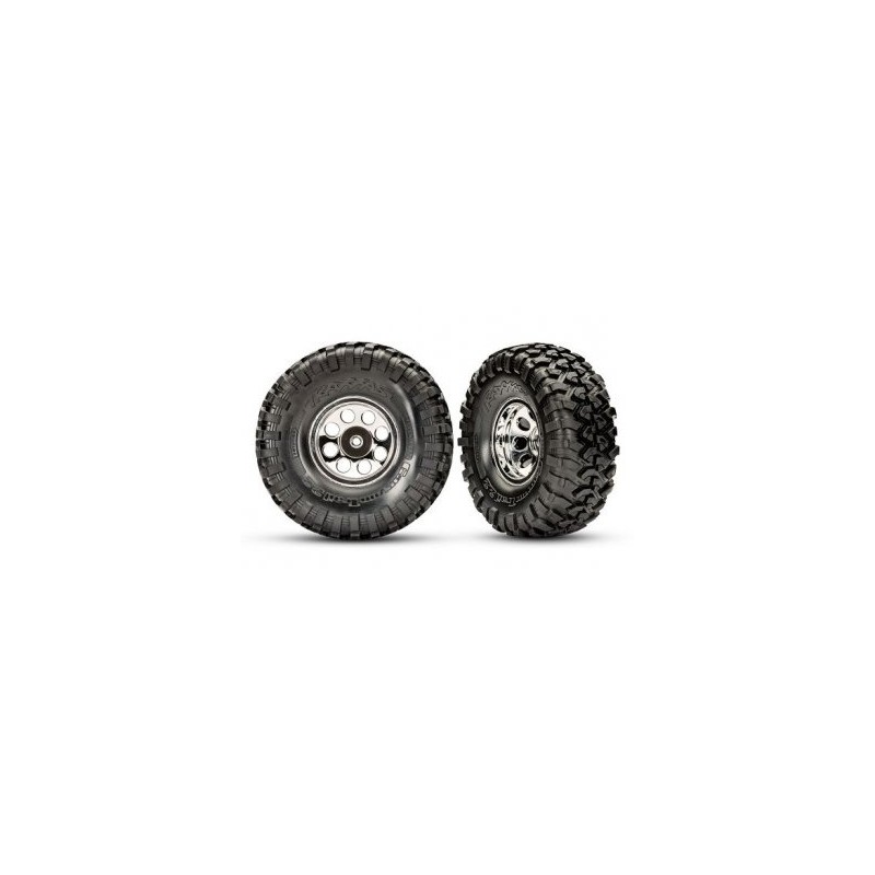 Tires & Wheels 2.2 Canyon Trail 5.3" Classic Chrome (för 8255A Axel) (2)