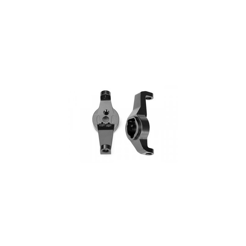 Casterblock (Portal Drive) Alu Grey L+R (2)  TRX-4/6