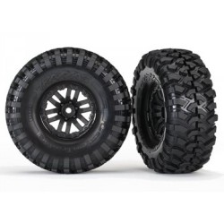Däck & Fälg Canyon Trail/TRX-4 Svart 1.9" (2)