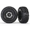 Tires & Wheels Canyon Trail/TRX-4 Black 1.9" (2)