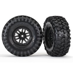 Tires & Wheels Canyon Trail/TRX-4 Black 1.9" (2)