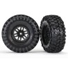 Tires & Wheels Canyon Trail/TRX-4 Black 1.9" (2)