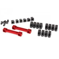 Mount Susp Arms Front and Rear Alu Red  4-Tec