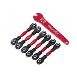 Turnbuckles Front and Rear Alu Red Set  4-Tec