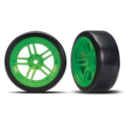 Tires & Wheels Drift 1.9" on Green Split-spoke Front (2)