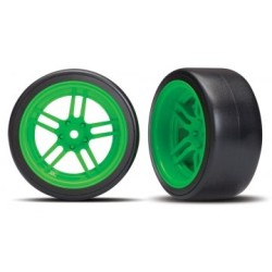 Tires & Wheels Drift 1.9" on Green Split-spoke Rear (2)