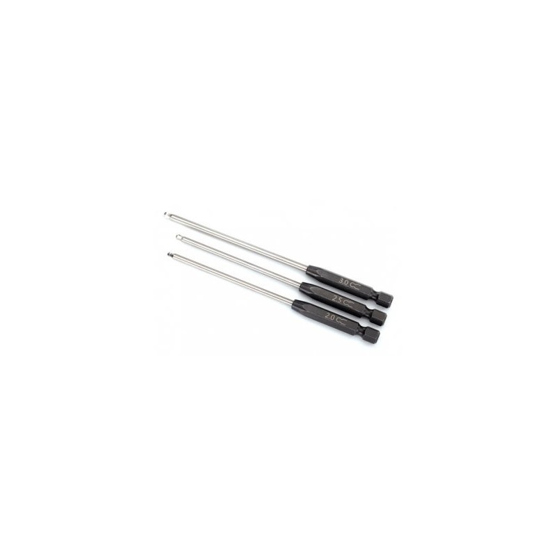 Speed Bit Set Hex Drive Ball-end (2.0/2.5/3.0mm)