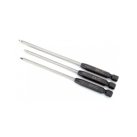Speed Bit Set Hex Drive Ball-end (2.0/2.5/3.0mm)