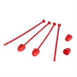 Zip Stix for 1:10 2wd, 4wd and SC wheels Red, 2pcs