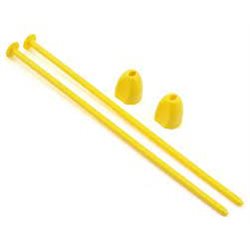 Zip Stix for 1:10 2wd, 4wd and SC wheels Yellow, 2pcs