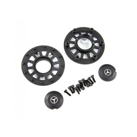Navkapslar / Beadlock Ringar (2+2) (Kräver Hjulaxel 8255A)