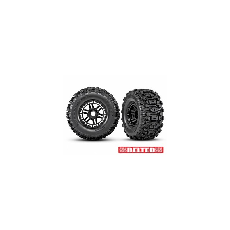 Tires & Wheels Sledgehammer Belted / MAXX 17mm Black 2.8/3.6'' TSM (2)