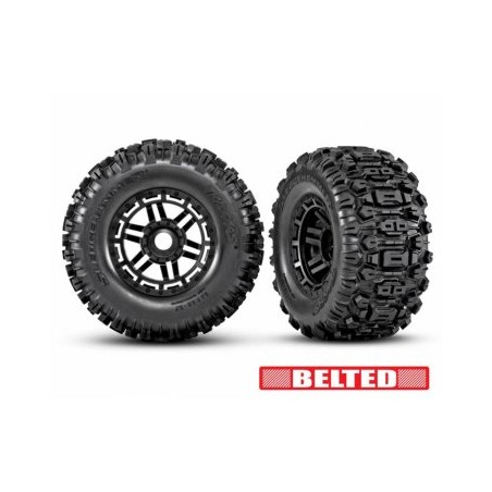 Tires & Wheels Sledgehammer Belted / MAXX 17mm Black 2.8/3.6'' TSM (2)